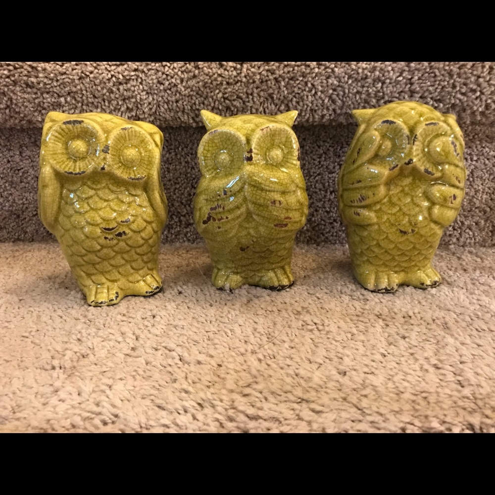 Ceramic owls